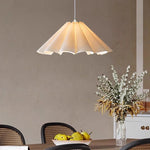 Suspension lumineuse moderne tissu plissé blanc beige minimaliste 90 260V 249 2000lm