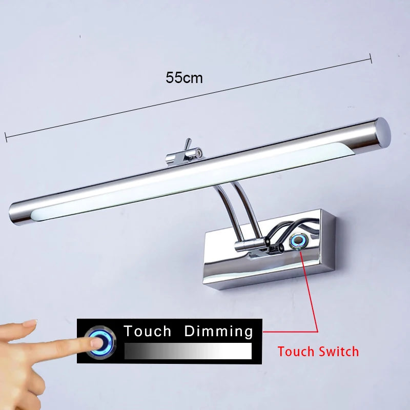 lampe led moderne or argent noir fixée mur éclairage intérieur cuisine chambre coucher salle