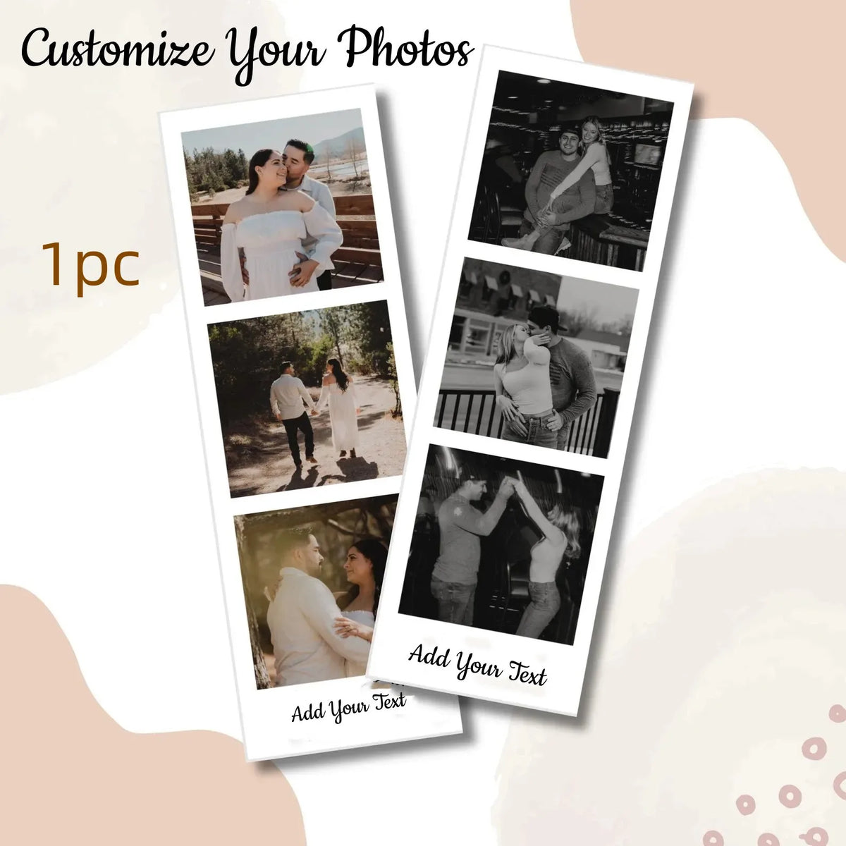 aimants personnalisables photo couple poses save the date noms blancs moderne minimaliste pouces point