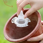 filtre plante transparent moderne grille circulaire pots fleurs drainage efficace pratique