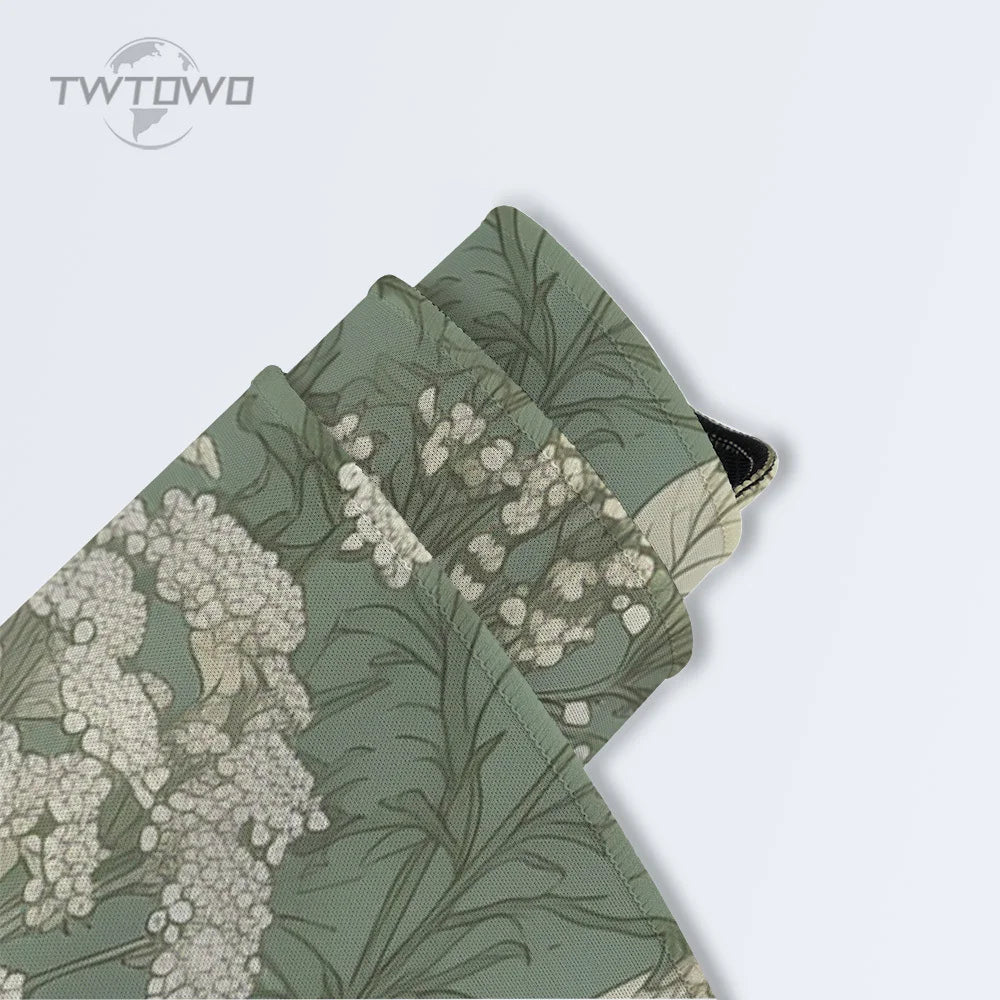 tapis souris vert olive fleurs blanches adhésif antidérapant taille 900x400 mm gaming
