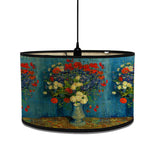 abat jour van gogh peintures nuit étoilée fleurs tournesol bambou art déco