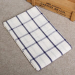 serviettes cuisine coton blanc bleu marine rayures classiqueReusable Washable Table Mat Napkin Dinner