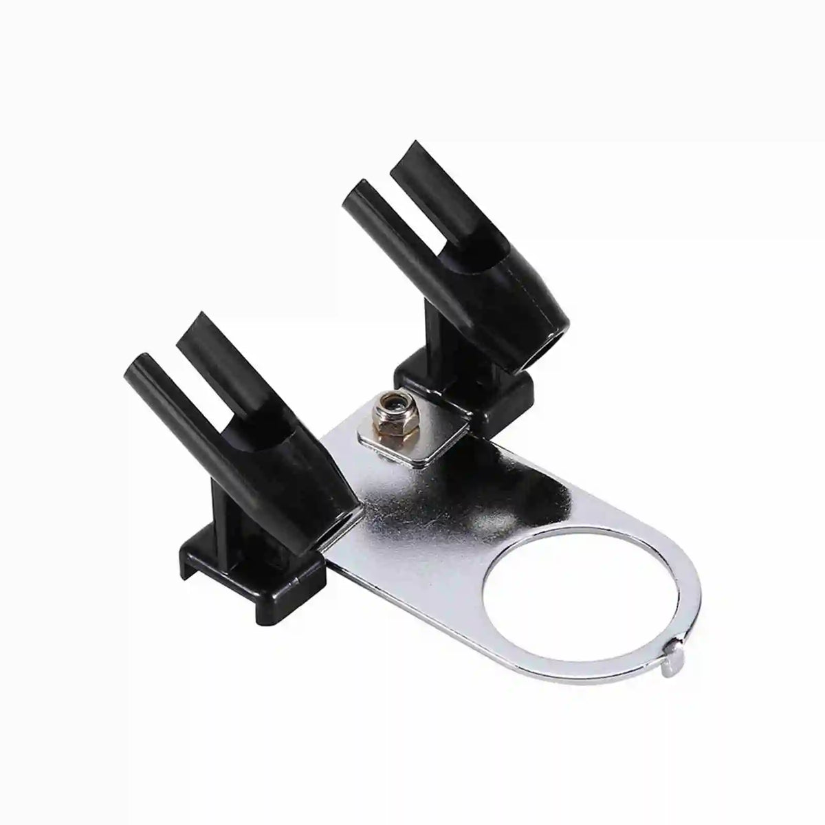 support airbrush stylos noir métal argenté plastique utilitaire fixations vis deux positions