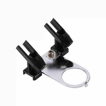 support airbrush stylos noir métal argenté plastique utilitaire fixations vis deux positions