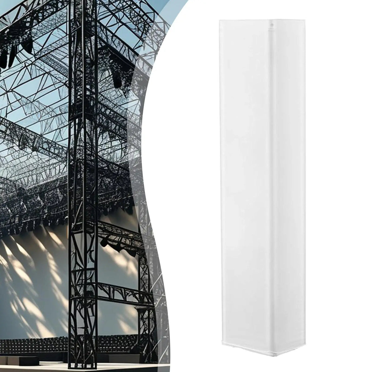 housse élastique truss scène mariage célébration concert blanc noir moderne facile