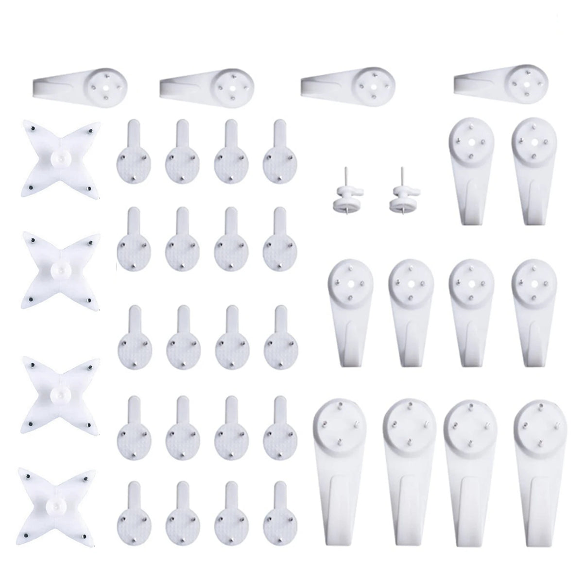 accessoires mural blancs cintres crochets supports utilitaires modernes différentes tailles poids