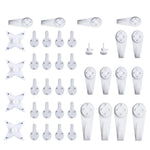 accessoires mural blancs cintres crochets supports utilitaires modernes différentes tailles poids