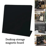 tablette magnétique moderne noire aimants pince papier marqueurs blancs 25x16cm 20x14cm 13x10cm