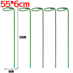 supports plantes métalliques vert simples modernes 35cm 45cm 55cm anneaux réutilisables jardin pot anti