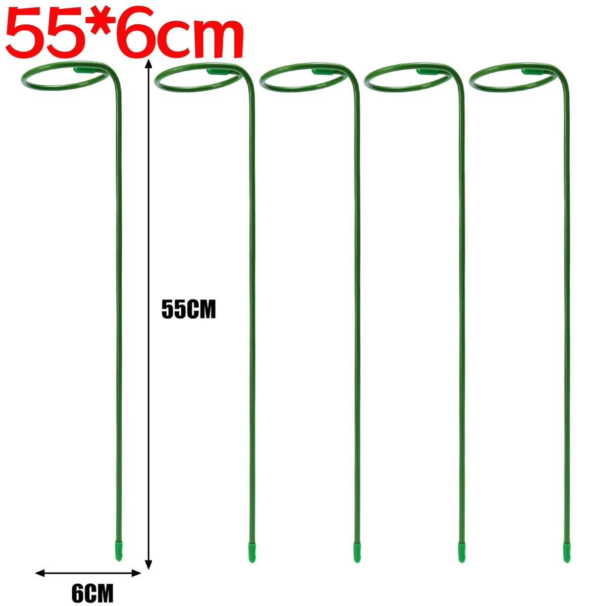 supports plantes métalliques vert simples modernes 35cm 45cm 55cm anneaux réutilisables jardin pot anti