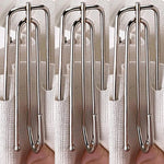 crochets rideau métal argenté moderne clips plissés 7cm résistants 100pcsiauxiliary