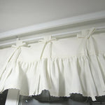 rideau blanc dentelle opaque classique fenêtre moderne restaurant polyester