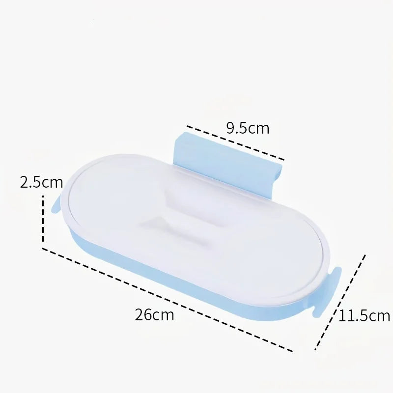 sac rangement transparent moderne blanc bleu orange clips pratique cuisine salle bain respectueux l'environnement
