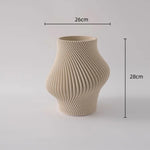 vase céramique moderne blanc texture tissée décoration intérieure plié