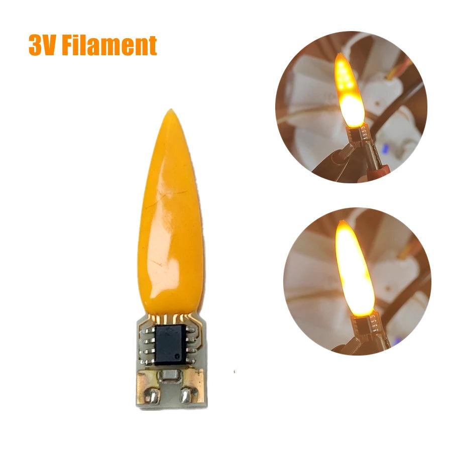décoration anniversaire bougie flash led jaune moderne 3v adhésif modes