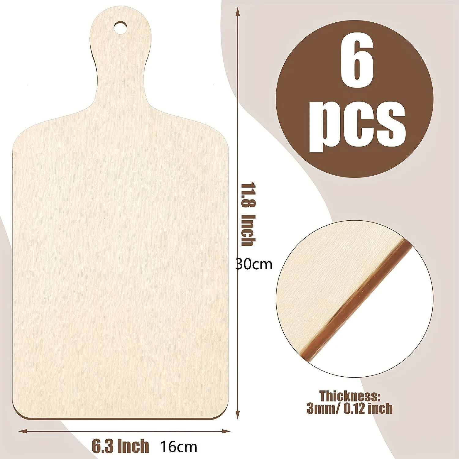 Planche bois brut avec poignée pour plateau charcuterie