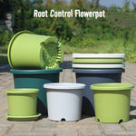 pots fleurs vert blanc gris moderne simples grille drainage plateau support