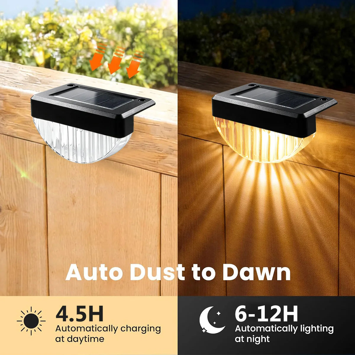 lampes solaires led étanches ip44 adhésives modernes extérieur 10 pièces noir réticulé autoallumage blanc