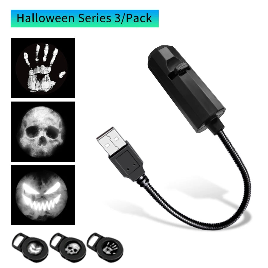 projecteur étoiles usb led lampe veilleuse nuit moderne ambiance halloween noël vacances chambreextérieur