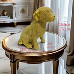 statues chiens or noir moderne décoration intérieure élégante collectible animaliaux