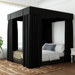 rideau lit adulte polyester noir moderne anti insectes hand washextérieur campementqueen king twin full