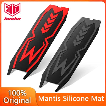 tapis protection silicone rouge noir trottinette graphique moderne flèches scooter kaabo mantis