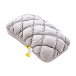 coussins jaune gris blanc coton quadrillé support cervical confortable moderne 48x74cmwashablefluffy