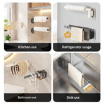 support drainage rotatif mural multifonctionnel porte rouleaux essuie tout film plastique torchons gants moderne