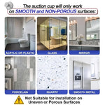 crochet mural ventouse acier inoxydable moderne salle bain cuisine argenté lisse