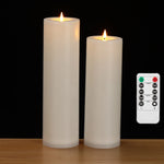 bougies led sans flamme étanches réglables modernes fêtes événements camping 30cm 50000 heures