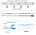 ruban led blanc flexible mètres usb éclairage ambiance maison décoration intérieur adhésif moderne