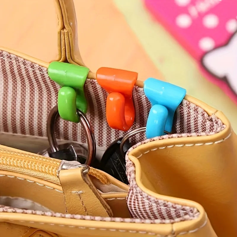 organiseurs clés plastique clip utilitaires vert orange bleu blanc vendu lot