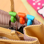 organiseurs clés plastique clip utilitaires vert orange bleu blanc vendu lot