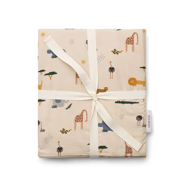 Housse de couette bébé coton biologique imprimée