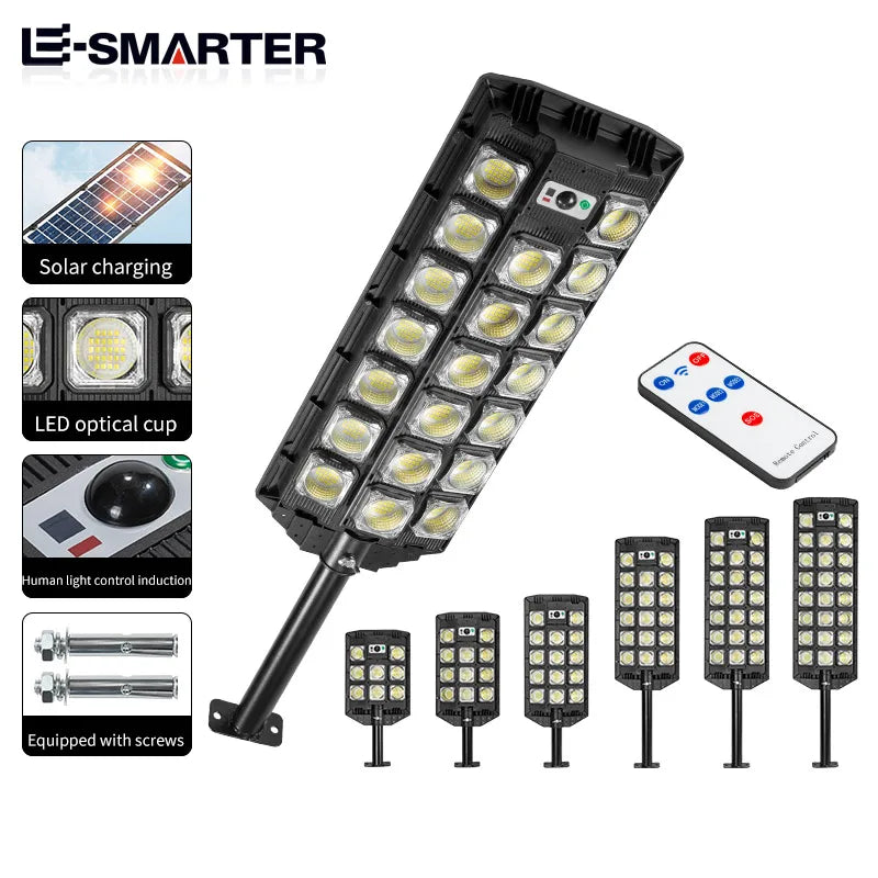 lampe solaire led moderne noire ip66 recharge solaire télécommandeextérieur pi