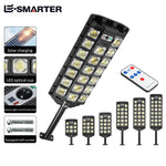 lampe solaire led moderne noire ip66 recharge solaire télécommandeextérieur pi