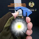 lampe poche rechargeable led multifonctionnelle camping compacte orange noire bleue