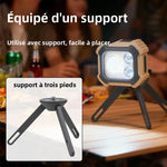 lampe frontale led tactique rechargeable bande élastique clip casquette trépied inclusécran affichage