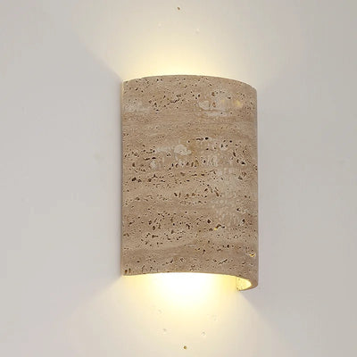 Applique murale vintage en pierre naturelle LED dans une chambre