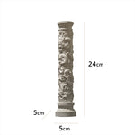 statue arc boîte bijoux blanc sculpté détails classique baroque ornemental decor salon