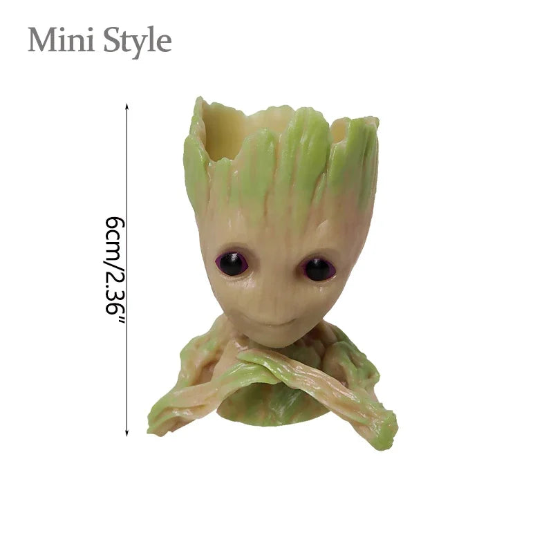 cache pot groot résine vert clair figurine gardiens galaxie décoration maison plante artificielle créatif