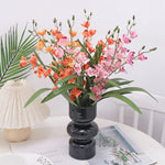bouquet orchidées artificielles soie rose orange modernes intérieur décoration anniversaire mariage nouveau ano
