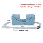 appui tête bleu clair coussins oreillers ceinture réglable poches ergonomique personnes alitées maintien position