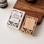 tampons bois floral géométrique vintage décoration créative scrapbooking outils décoratifs DIY étiquettes journaux
