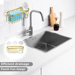 porte savon adhésif contemporain or argent bleu clair 20cm 7.5cm supports