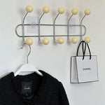porte sacs mural moderne sacs tissu clips transparents rangement maison