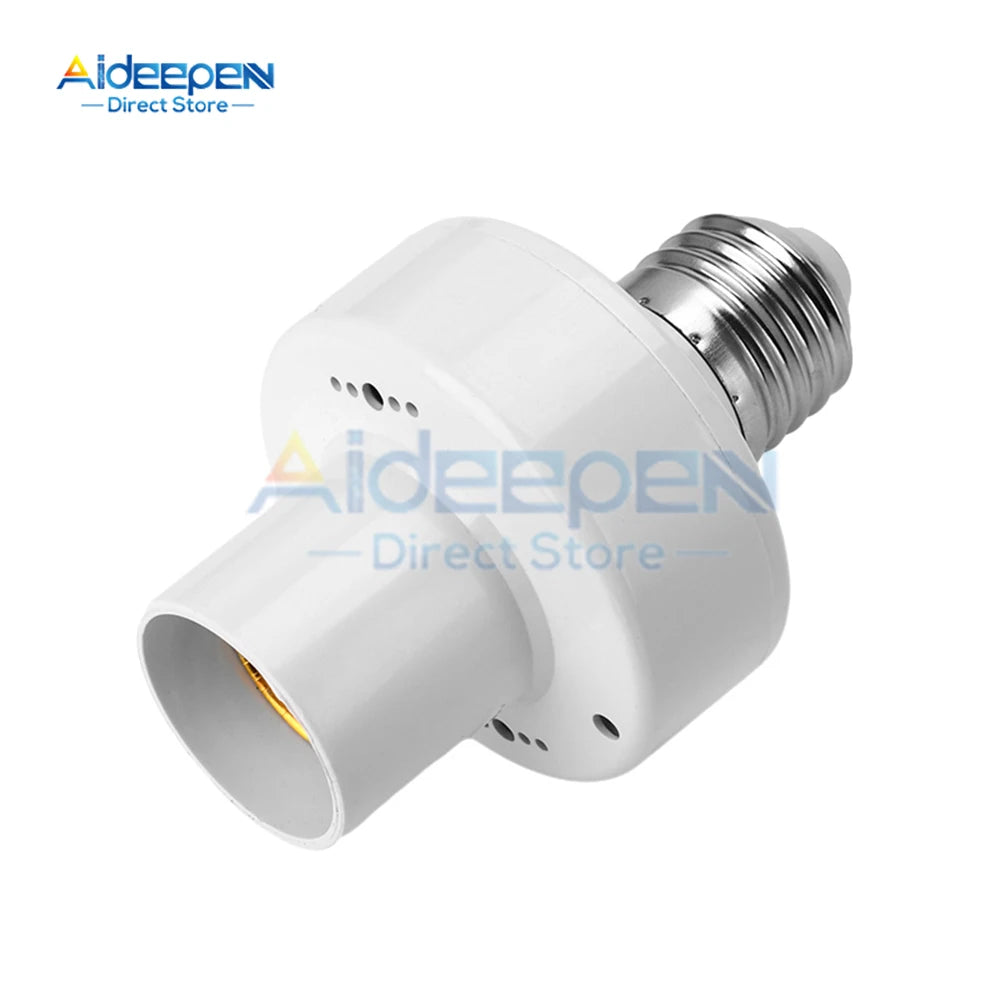 ampoule e27 radar induction blanc moderne support lampe économie energie ab