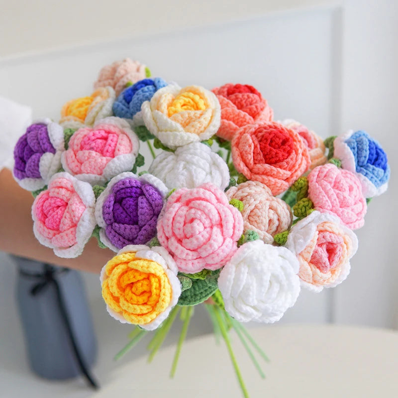 décoration intérieure bouquet roses violet rose blanc rouge jaune bleu artisanal