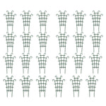 treillis support plantes grimpantes vert foncé structure grille 12 pièces pots fleurs décoration jardin
